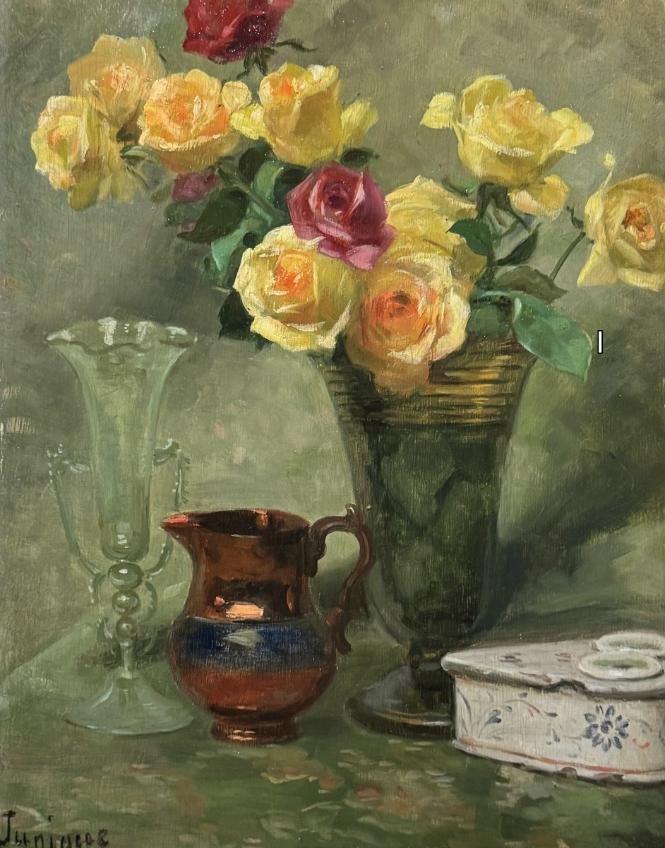 	 Léon Régis Junique (1875–1945) — “tell Me About Roses”-photo-2
