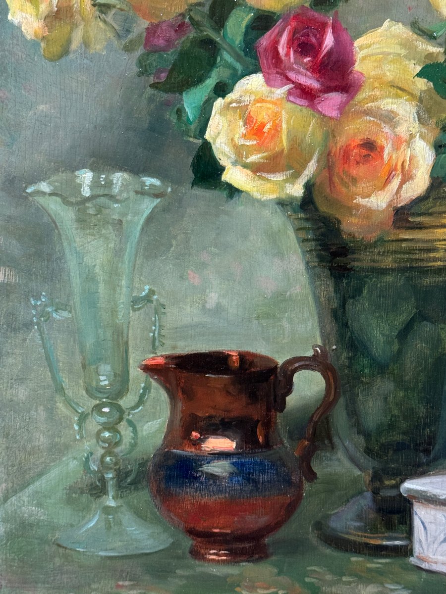 	 Léon Régis Junique (1875–1945) — “tell Me About Roses”-photo-3