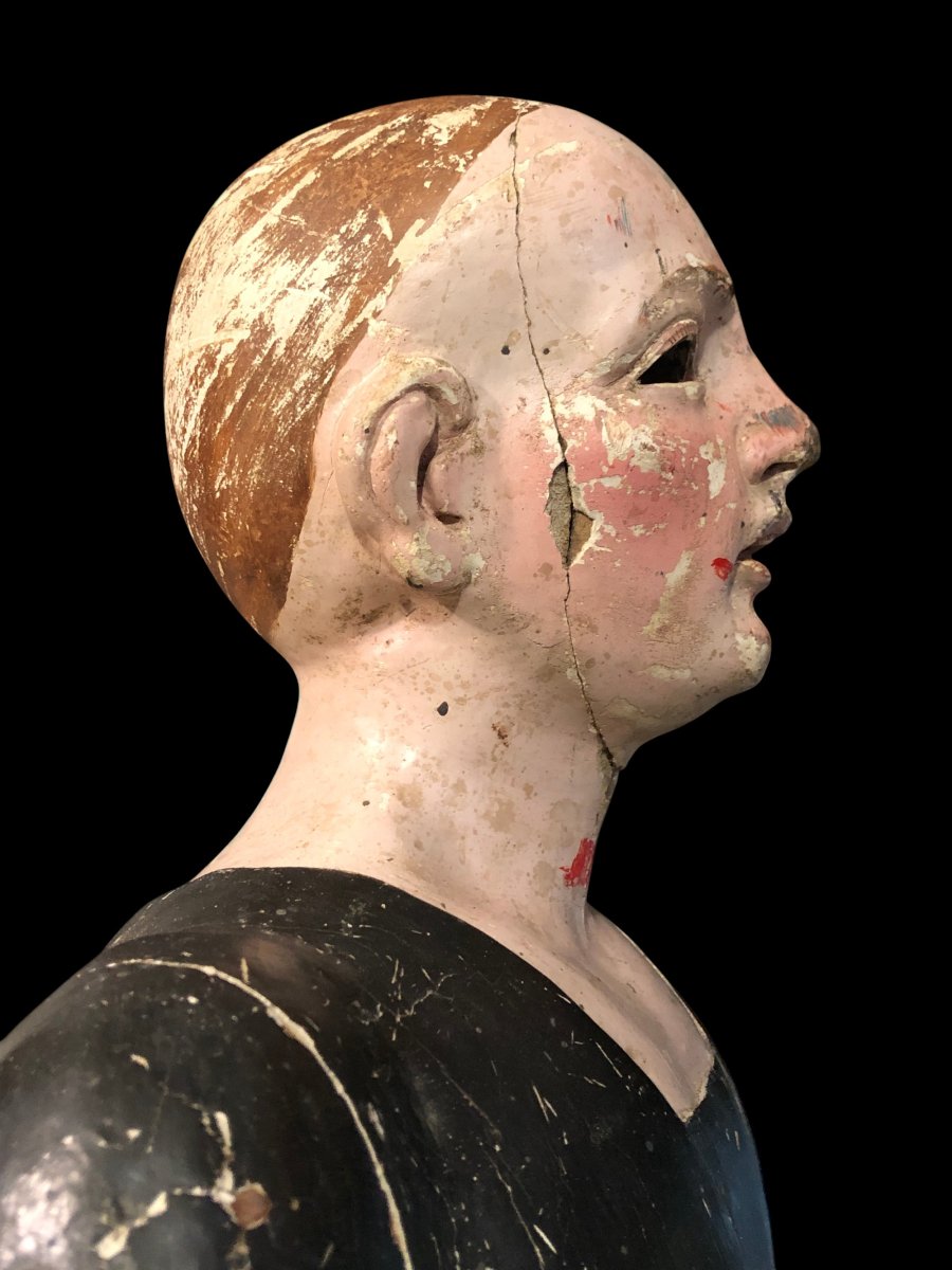 Ancienne Sculpture à Habiller - Espagne, c. 1700-photo-2
