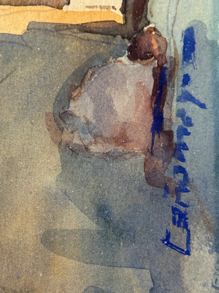 	 Orientalist School (c. 1950) - Triptych Of Tetouan, I-photo-3