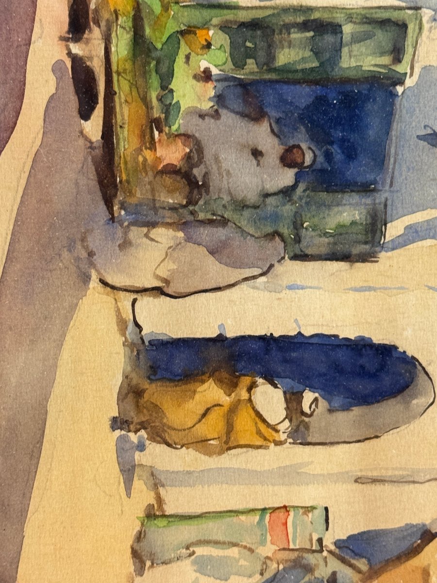 Orientalist School (c. 1950) - Tetouan Triptych, Ii-photo-3