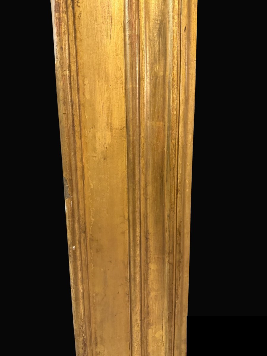 Énorme Cadre en Bois Doré Espagnol avec plaque "Alonso Cano" - Espagne, c. 1900-photo-4