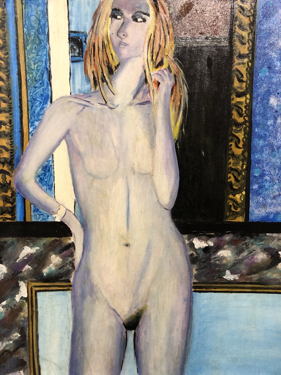 European School (c. 1980) - Standing Nude-photo-2