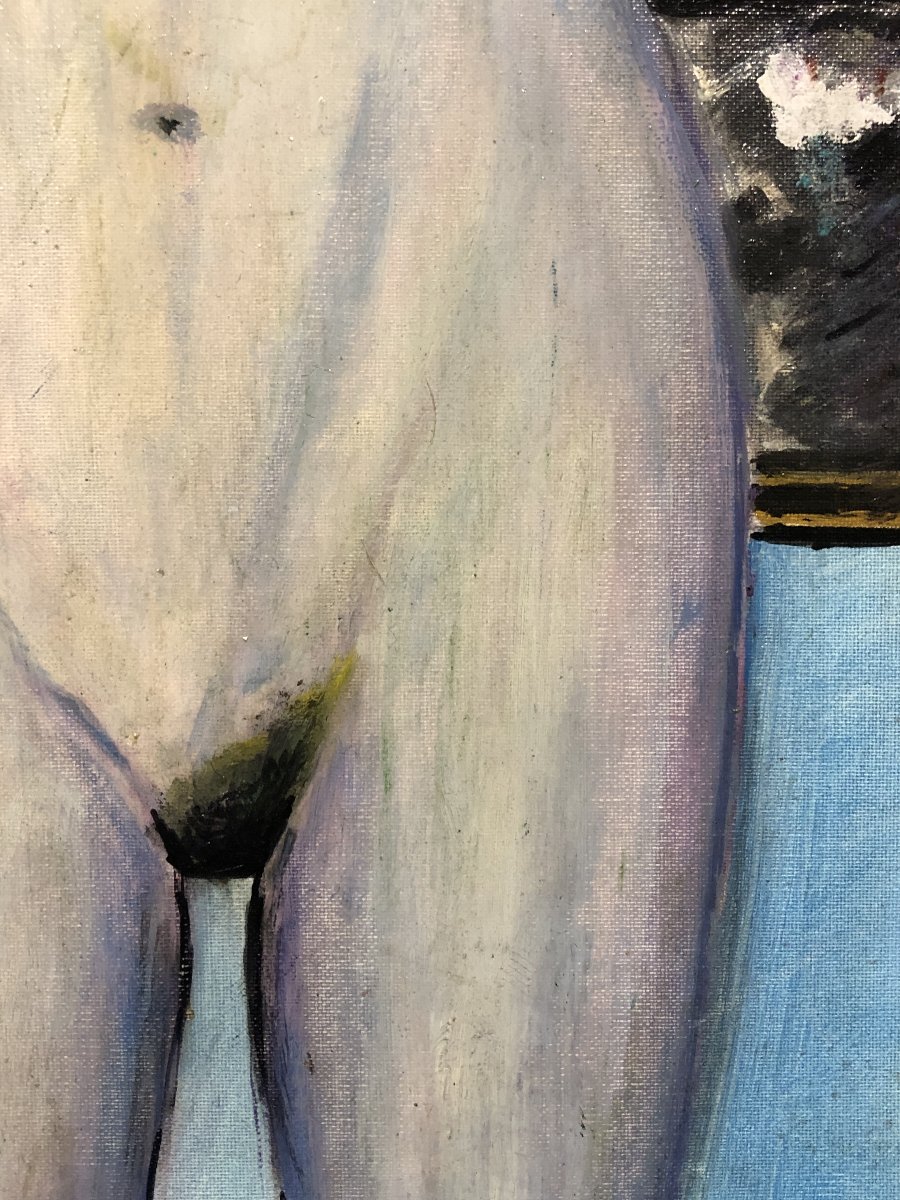 European School (c. 1980) - Standing Nude-photo-2