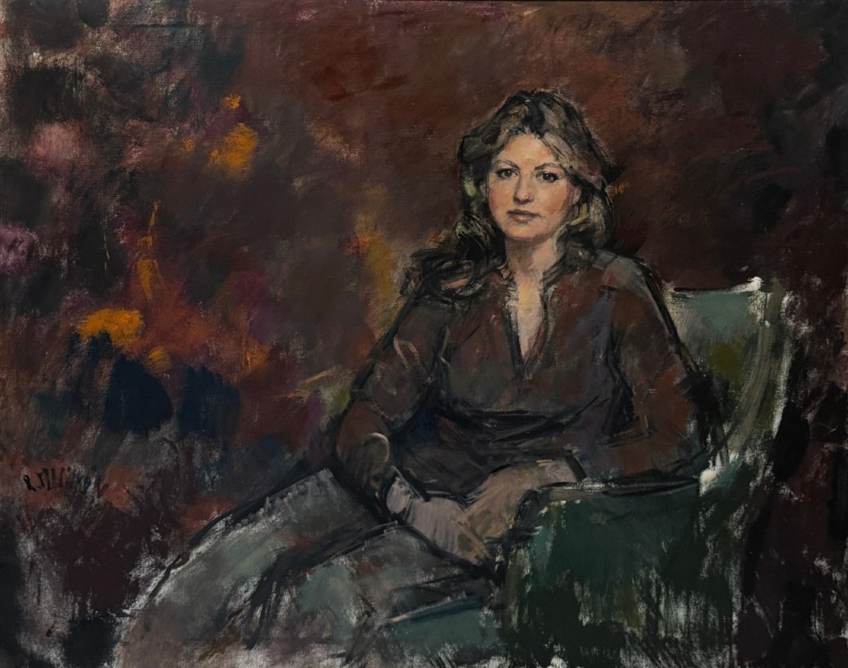 Ricardo Macarrón Jaime  (1926-2004) - Portrait de Mademoiselle-photo-2