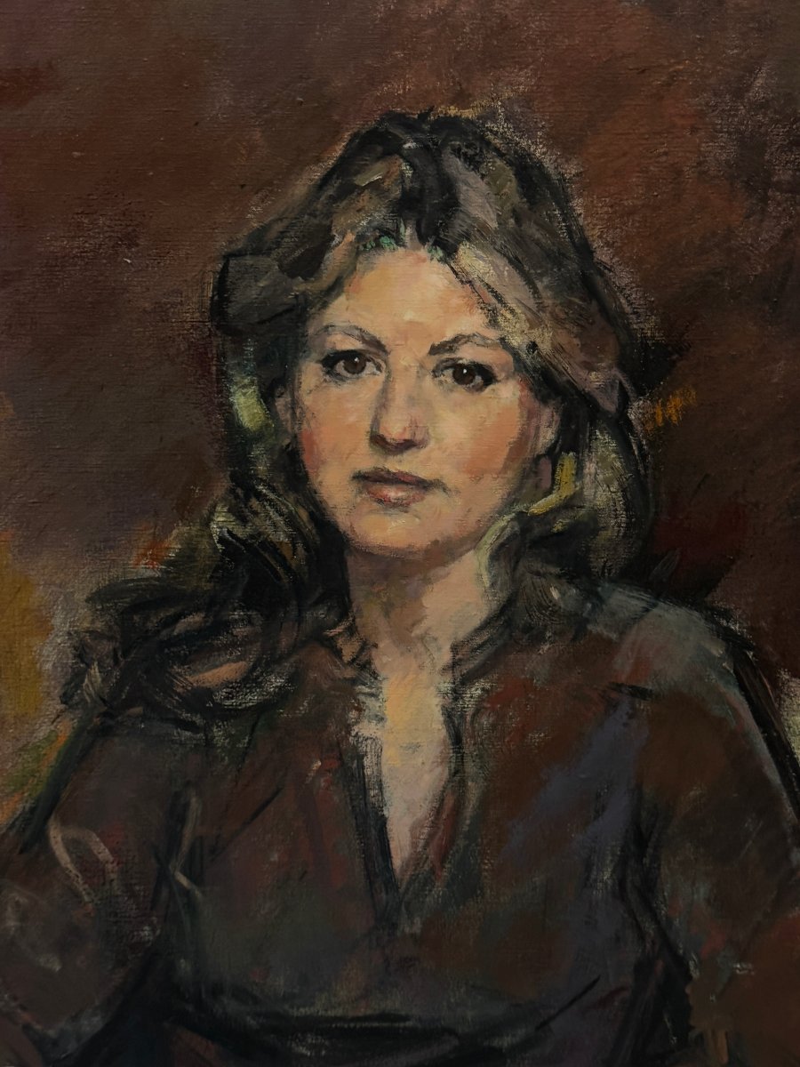 Ricardo Macarrón Jaime  (1926-2004) - Portrait de Mademoiselle-photo-1