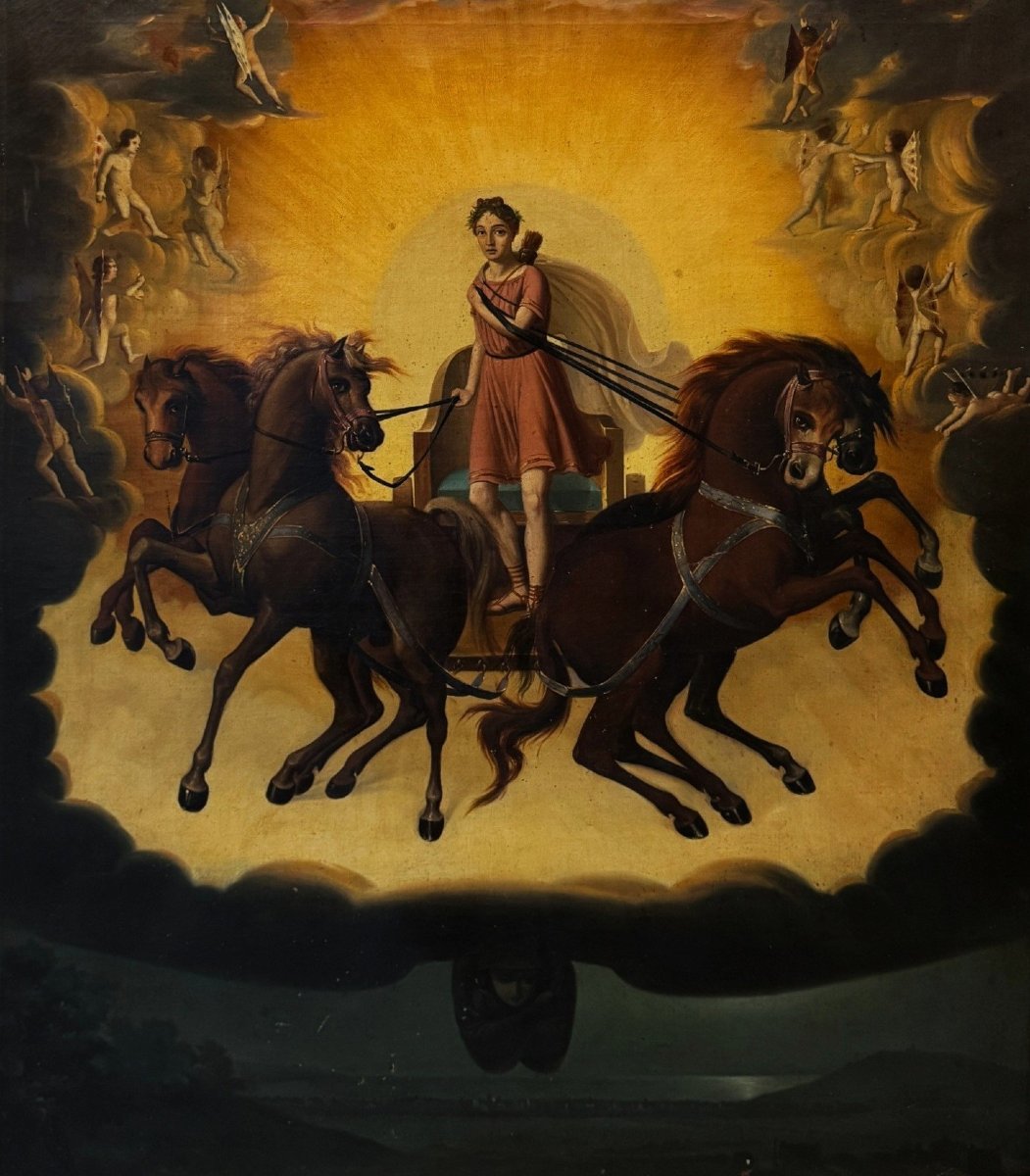 École Néoclassique (c. 1800) - "Oh, malheureux Phaéton!"-photo-2
