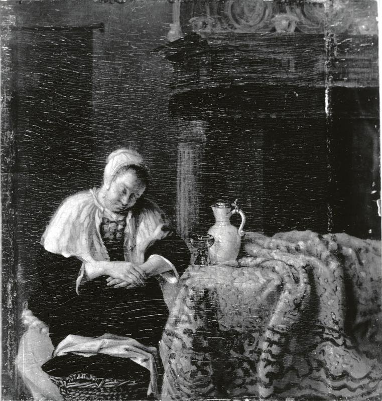 Based On A Work By Gabriel Metsu (1629–1667) That Was Lost During The Holocaust—“sleeping Woman”-photo-2