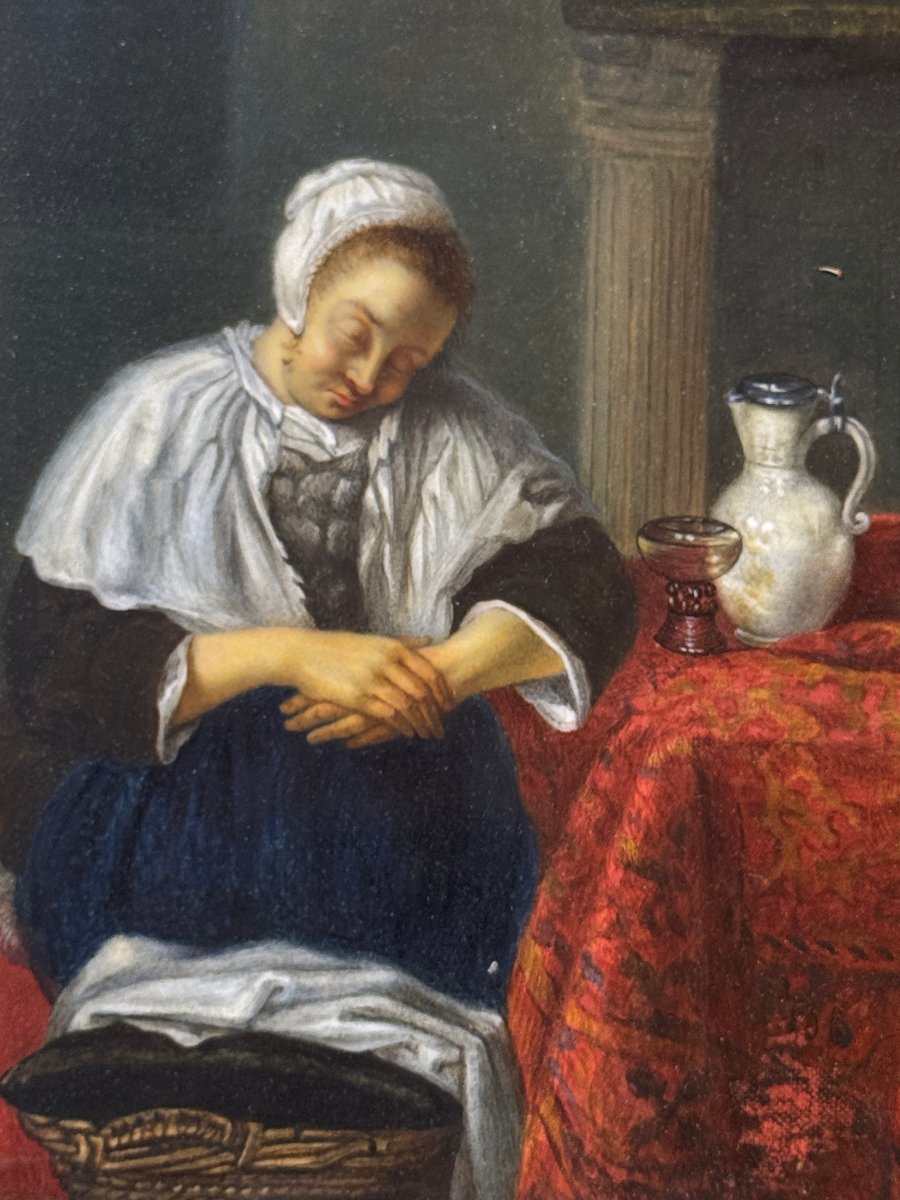 Based On A Work By Gabriel Metsu (1629–1667) That Was Lost During The Holocaust—“sleeping Woman”-photo-1