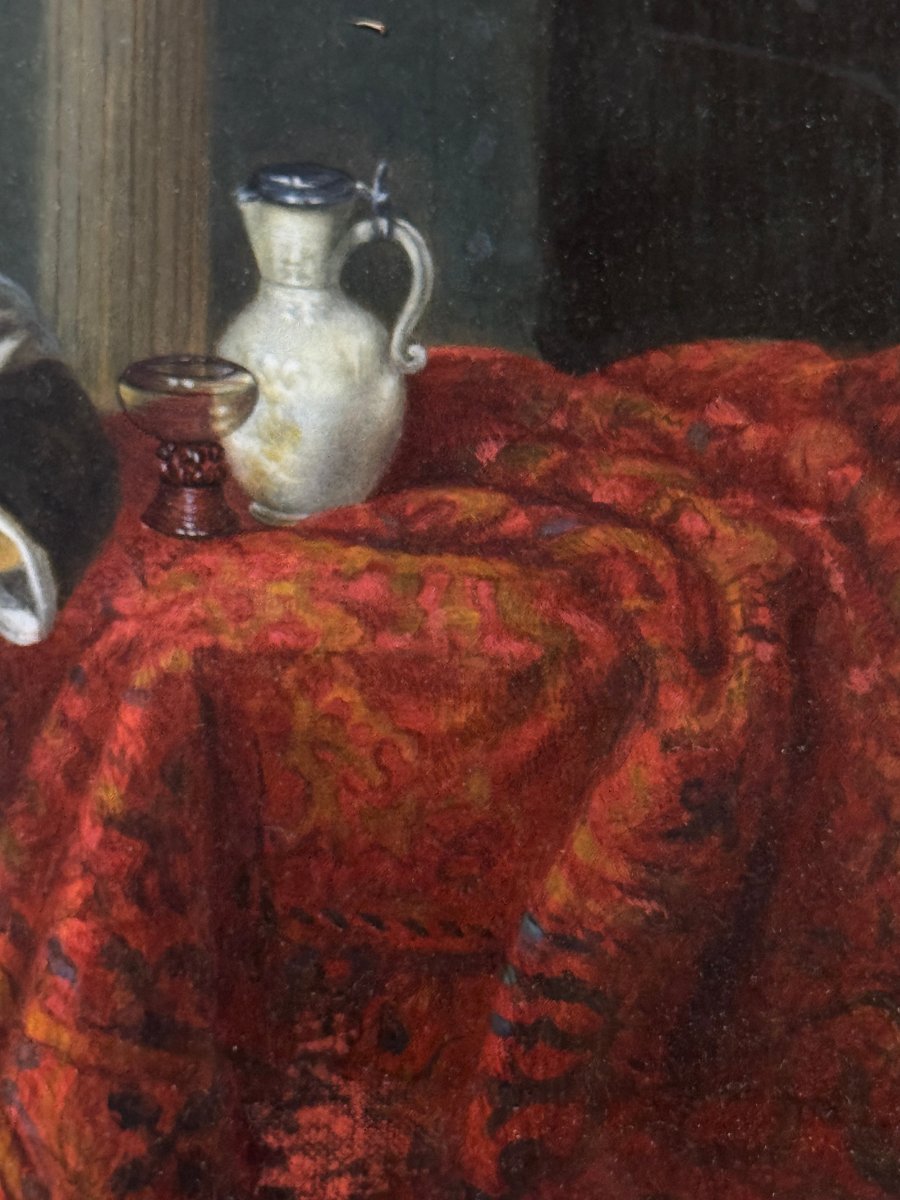 Based On A Work By Gabriel Metsu (1629–1667) That Was Lost During The Holocaust—“sleeping Woman”-photo-3