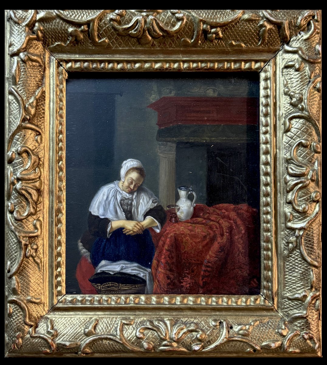 Based On A Work By Gabriel Metsu (1629–1667) That Was Lost During The Holocaust—“sleeping Woman”