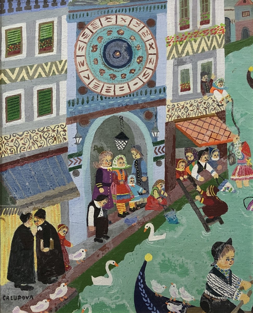 Zuzana Ćalupová (1925-2001) – Carnaval des enfants à Venise-photo-2