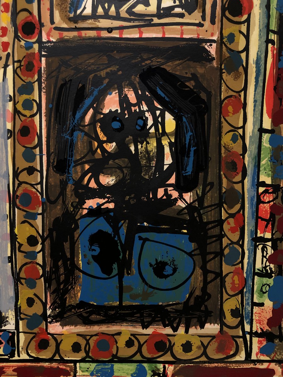	 Antonio Saura (1930–1998) - "catedral, 3"-photo-1