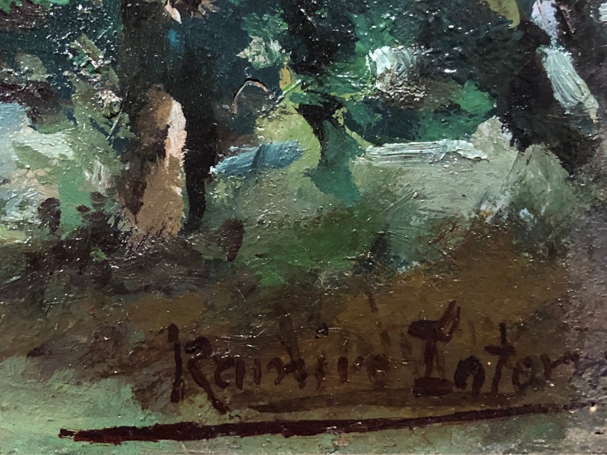 Ramiro Latorre Y Viedma (1872–1960) - The Forest Of The Alhambra: Moonlight Effect  -photo-2
