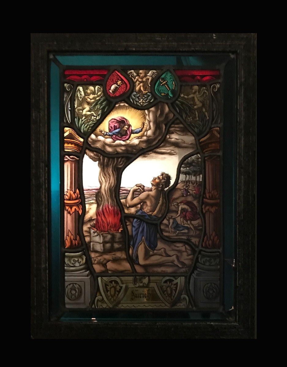 "the Alliance" - Magnificent Signed Stained Glass