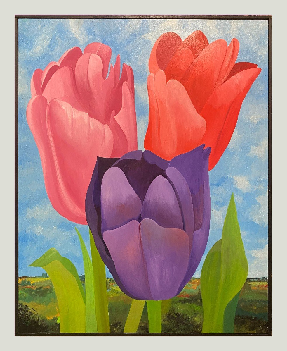 Contemporary School (xx) - Three Tulips