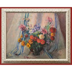Domènec Carles I Rosich (1888-1962) -  Bouquet à Fleurs