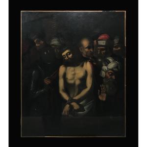 School Of Valence (17th Century) - Jesus Stripped Of His Garments