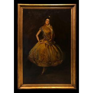 French School (late 19th Century) - La Carmencita (after Js Sargent)