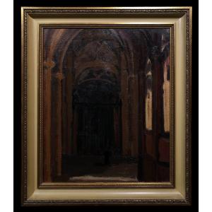 	 École Française (XIX-XX) - Ombres et lumieres du Moyen Age