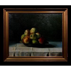 Adolfo Moreno Sanjuán (1888-1965) - Apples On A Platter