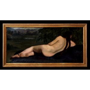 French School (19th Century) - Huge Symbolist Nude