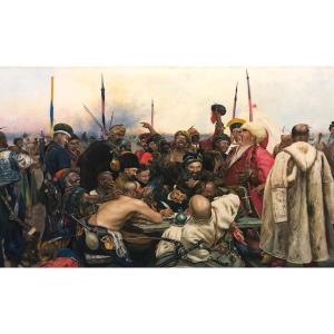 École Européene (XX) - Les Cosaques zaporogues écrivant une lettre au sultan de Turquie