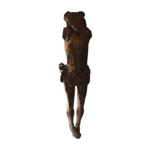 École Francoflamande (XVI-XVI) - Grande Sculpture Christe en Chêne