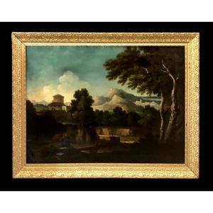 Suiveur de Poussin (XVIII) - Paysage Arcadien
