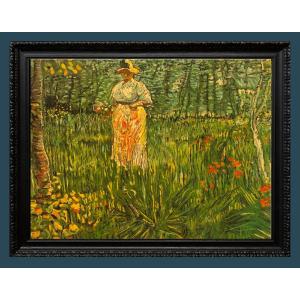 Jean Balagué (1933-2020) - Femme dans un Jardin (D'après Vincent van Gogh)