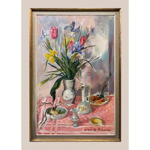 Amanda Bonnieu (1930-?) - Un Matin Rose 