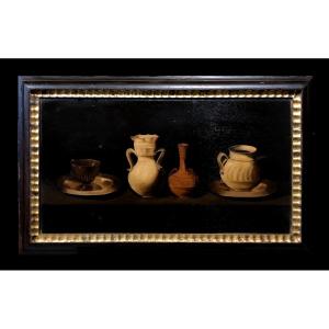 École Européene (XX) - Vanitas des Quatre Pots (D'après Francisco de Zurbarán)