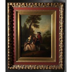	 École Rococo (c. 1780) - Concert de Flute pour Deux Amoureux
