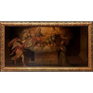 École de Séville (vers 1640) - La Vision de saint François d'Assise