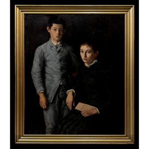 Danish School (c. 1900) - Mother And Son