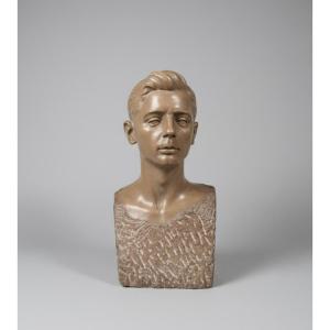 Tête de Jeune Homme en Marbre - Espagne, c. 1920