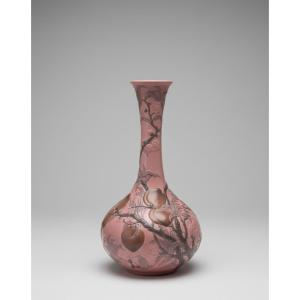 Beau Vase en Porcelaine "Pêches Roses" - Lladró, c. 1970