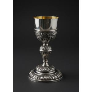 Chalice - 925 Silver - A Neo-baroque Goblet - Spain, C. 1940
