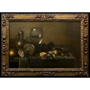 École Européene (XX) - Nature Morte avec Roemerglas (Dans le style de Claesz Heda)