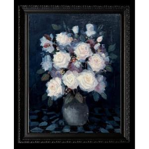 Juan Montero Messa (1937-2004) - Grand Vase à Roses