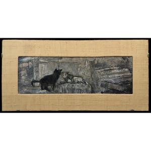 École romaine (vers 1960) - Les chats de Largo Argentina