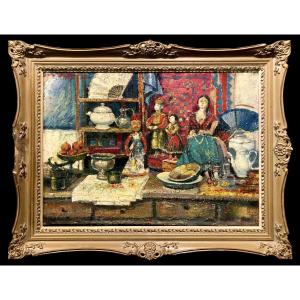 Post-impressionist School (1910s) - Still Life With Marionettes For Strawinsky's Petrushka