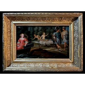 David Teniers III (1610-1690), Follower Of - Carlo And Ubaldo In The Fortunate Isles