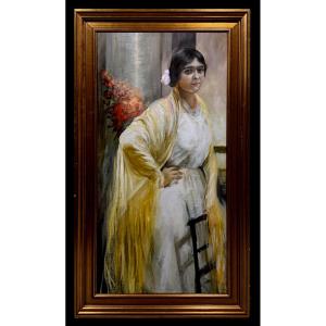 	Spanish School (c. 1960) - María La Guapa (after Joaquín Sorolla)