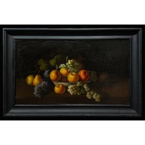 École Espagnole (XIX) - Nature Morte aux Fruits