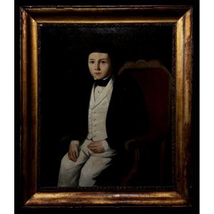 École Française (c. 1890) - Portrait d'Enfant 