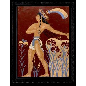 École européenne (XX) - Le « Prince des Lys » (Copie du Fresco de Knossos)