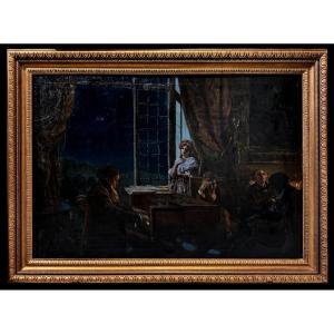 Lionello Balestrieri (1872.-1958), Attribué à - Beethoven : An der ferne Geliebte