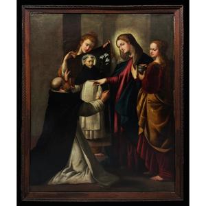 Fray Juan Bautista Maíno (1581-1649); atelier de - Saint Dominique à Soriano