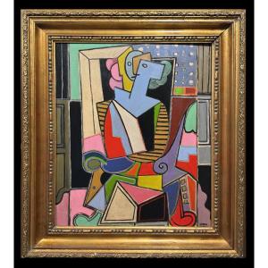 École postcubiste (XX) - La Femme qui attend